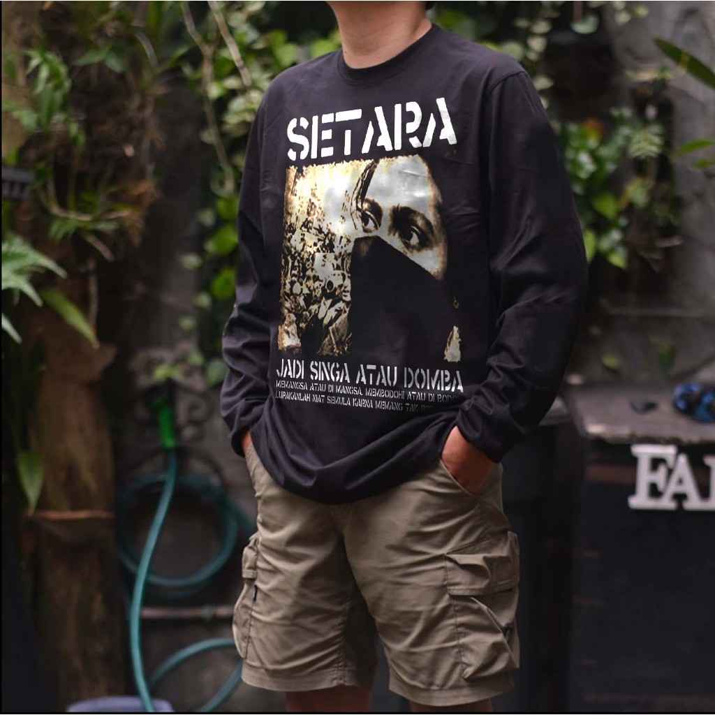 cod kaos band lengan panjang kaos panjang setara,kaos panjang band punk,kaos punk,kaos band musik,ka