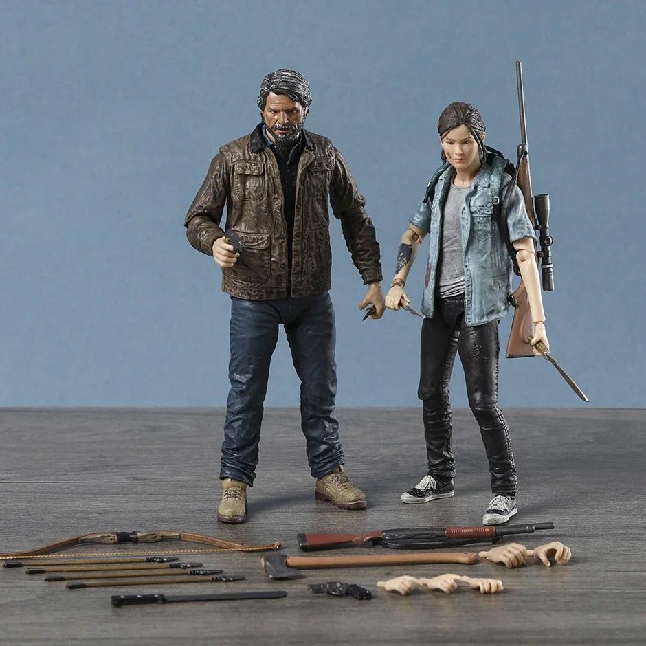 NECA The Last of Us Part II Joel and Ellie 2-Pack Ultimate Model Figurals Brinquedos Action Figure