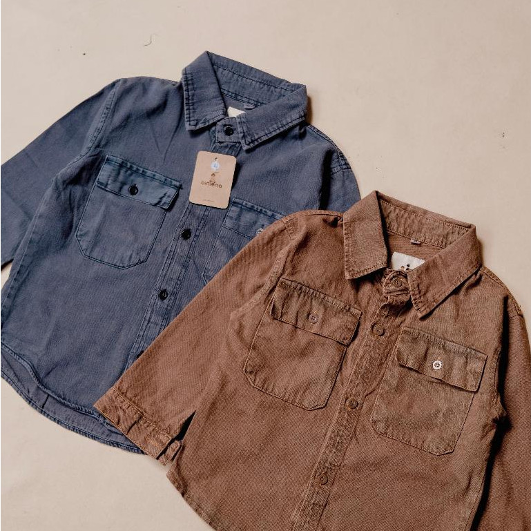 RAF OINIENA - KEMEJA DENIM WASHED anak laki-laki