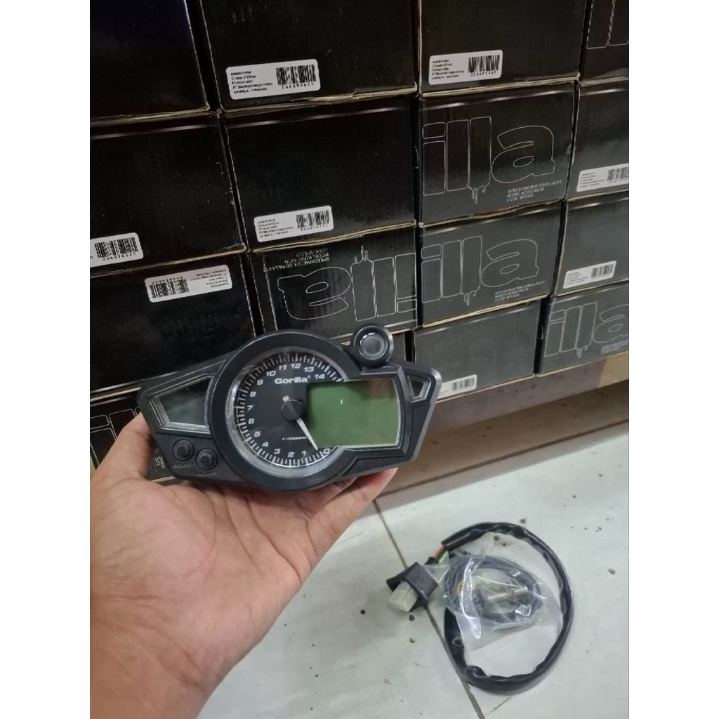 SPEEDOMETER KOSO RX1N Spido RX 1 Digital Spidometer Custom Universal merk gorilla
