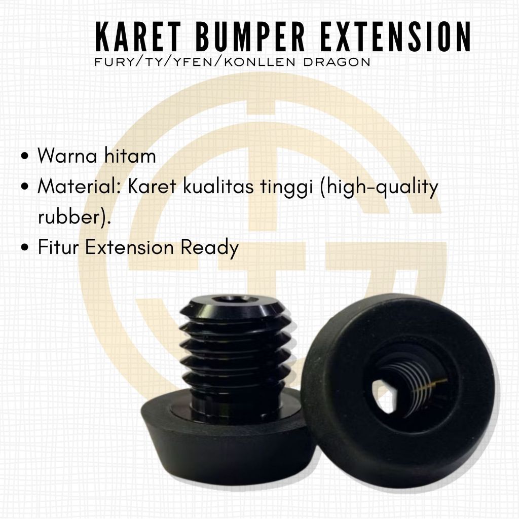ORIGINAL Rubber Bumper Fury / Karet Extension Fury Cues