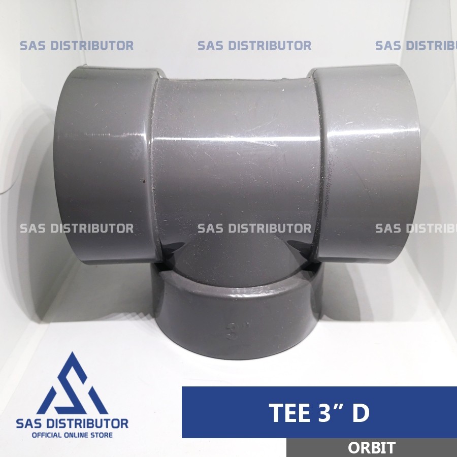 Tee 3" inch D Orbit | Tee 3" inch PVC | Leter T 3" inch | Te Paralon 3 in / Tee Pipa 3" PVC