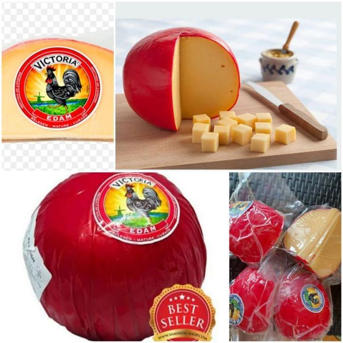 KEJU EDAM APEL AYAM HITAM PER 90-100GR - EDAM AYAM EMAS, 380-400gr