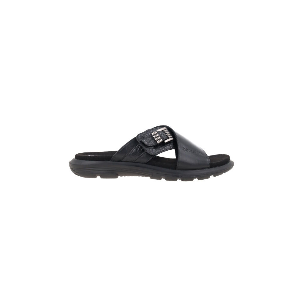 Bocorocco U. Marco 04 Nero - Sandal Pria Kulit Asli