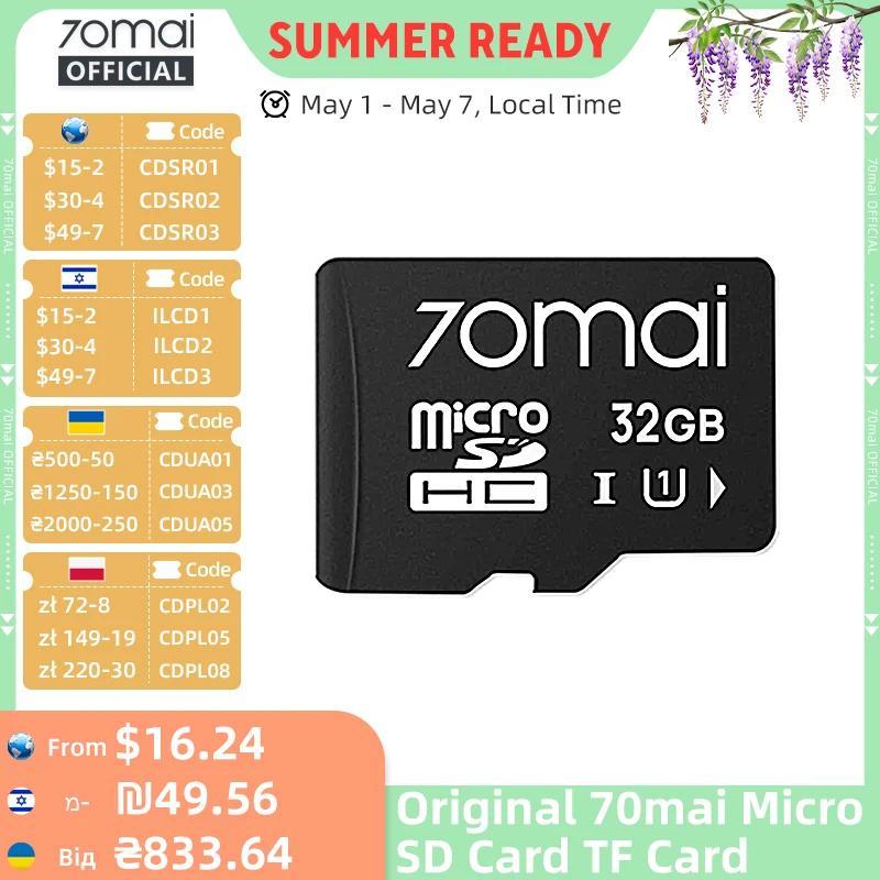 Original 70mai Micro SD Card TF Card UHS3 Level for 70mai T800 X800 A810 A510 A800SE A800S A500S A20