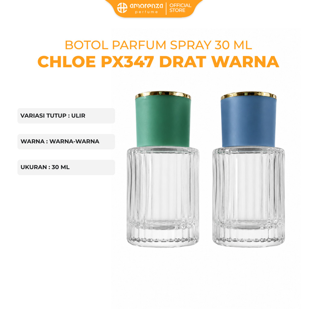Botol Parfum Chloe Warna Mix 30ML Type Ulir Drat - Tempat Isi Ulang Parfum Satuan