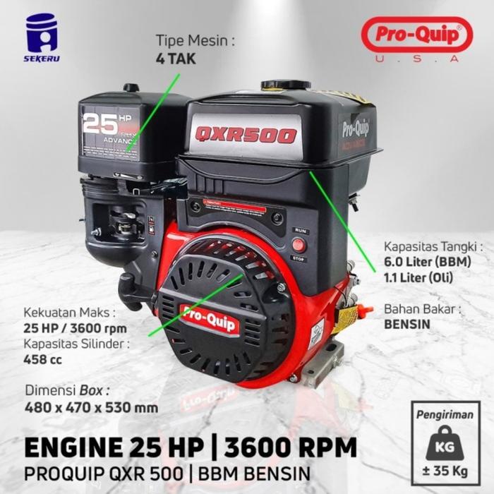Mesin Penggerak Bensin 25 Hp QXR 500 Proquip