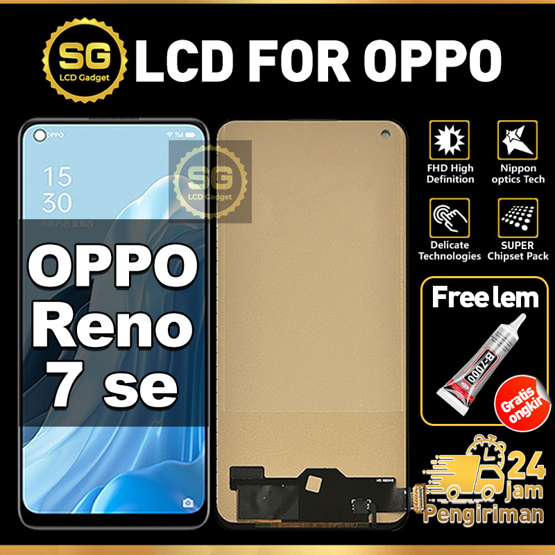 SG LCD OPPO Reno 7 SE Fullset HP Touchscreen OPPO reno 7 se Free Lem Glass Touch Screen Digitizer CO