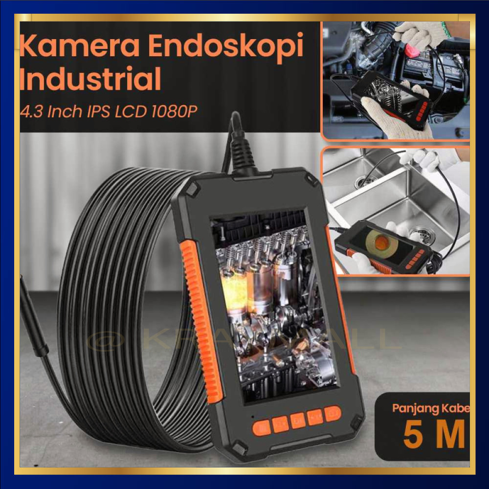 Kamera Endoskopi Industrial Endoscope 4.3 Inch IPS LCD 1080P - P40