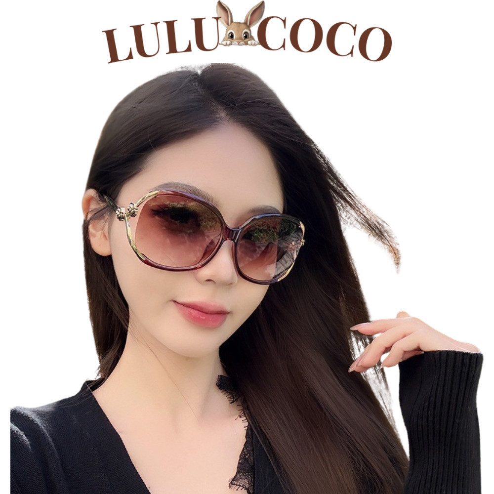 LUCO - KACAMATA HITAM KM49 WANITA MODEL KOREA MEWAH BAHAN METAL WARNA WARNI REAL PICT