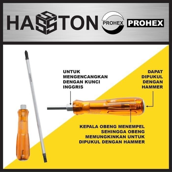 Obeng Ketok 2 in 1 HASSTON / Obeng Tumbuk / Obeng Bolak Balik 2600-007