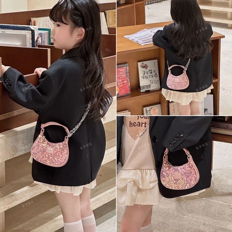Tas Anak Perempuan Tas Selempang Putri Kecil Tas Dompet Koin Payet Anak Perempuan