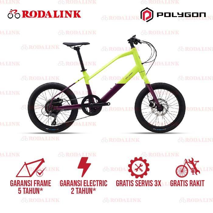 Polygon Ebike Sepeda Elektrik Perkotaan Gili Velo Commuting Bike - Light Green