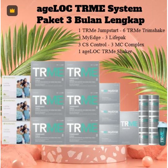 [ GLOW MART ] ageLOC® TRME System 3 Bulan Sistem Paket Diet 90 Hari Lengkap new pack TR90 TWS Pengel