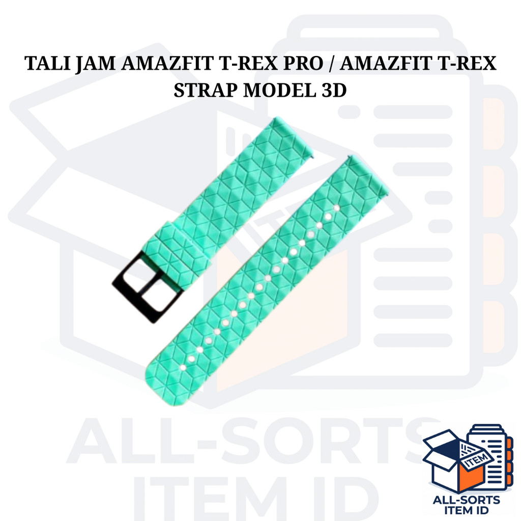 Tali Jam Amazfit T Rex Pro Strap 3D Silicone Replacement Band Amazfit T Rex T Rex