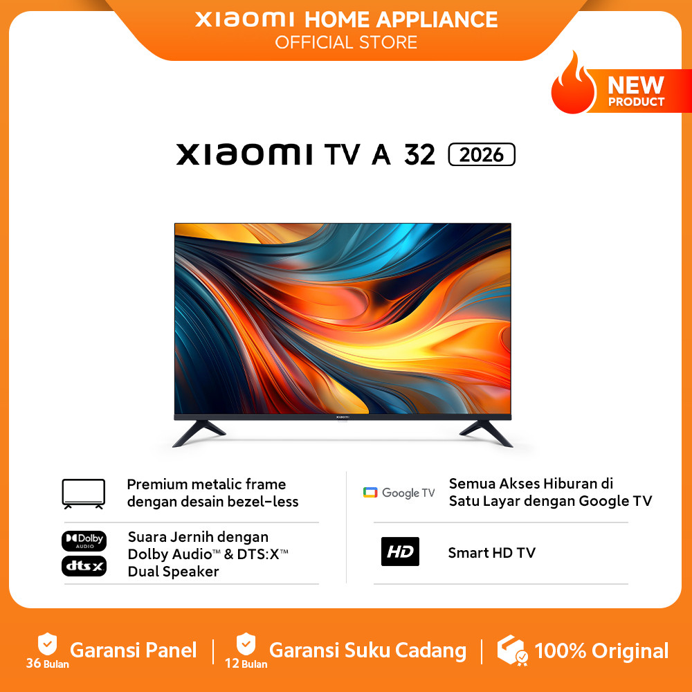 ps Xiaomi Google TV A 32 2026 | Dolby DTS Audio | Smart WIFI Youtube Digital Google TV | [Xiaomi Off