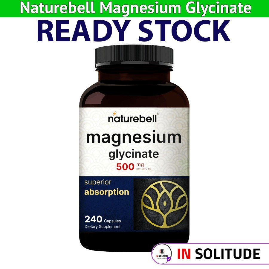 Naturebell Magnesium Glycinate 500mg 240 tablets ORI