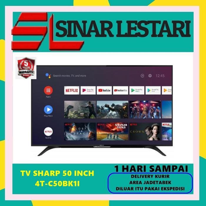 MEGA SALE NEW TV SHARP 50 INCH 4T-C50BK1I UHD 4K SMART ANDROID TV BESTPRICE