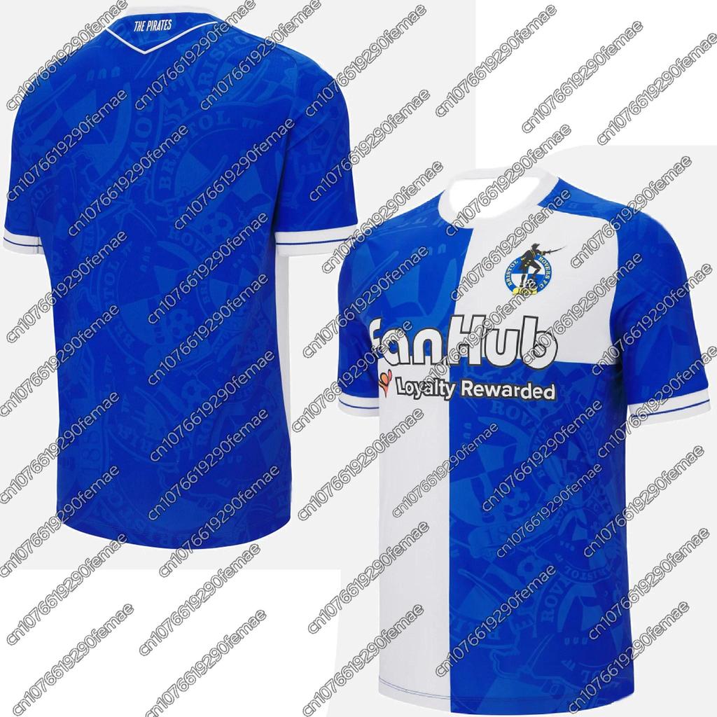 2026 Summer UK Pirate Football Top Bristol Rovers Same Style T-Shirt Kids Youth Adults Training Matc