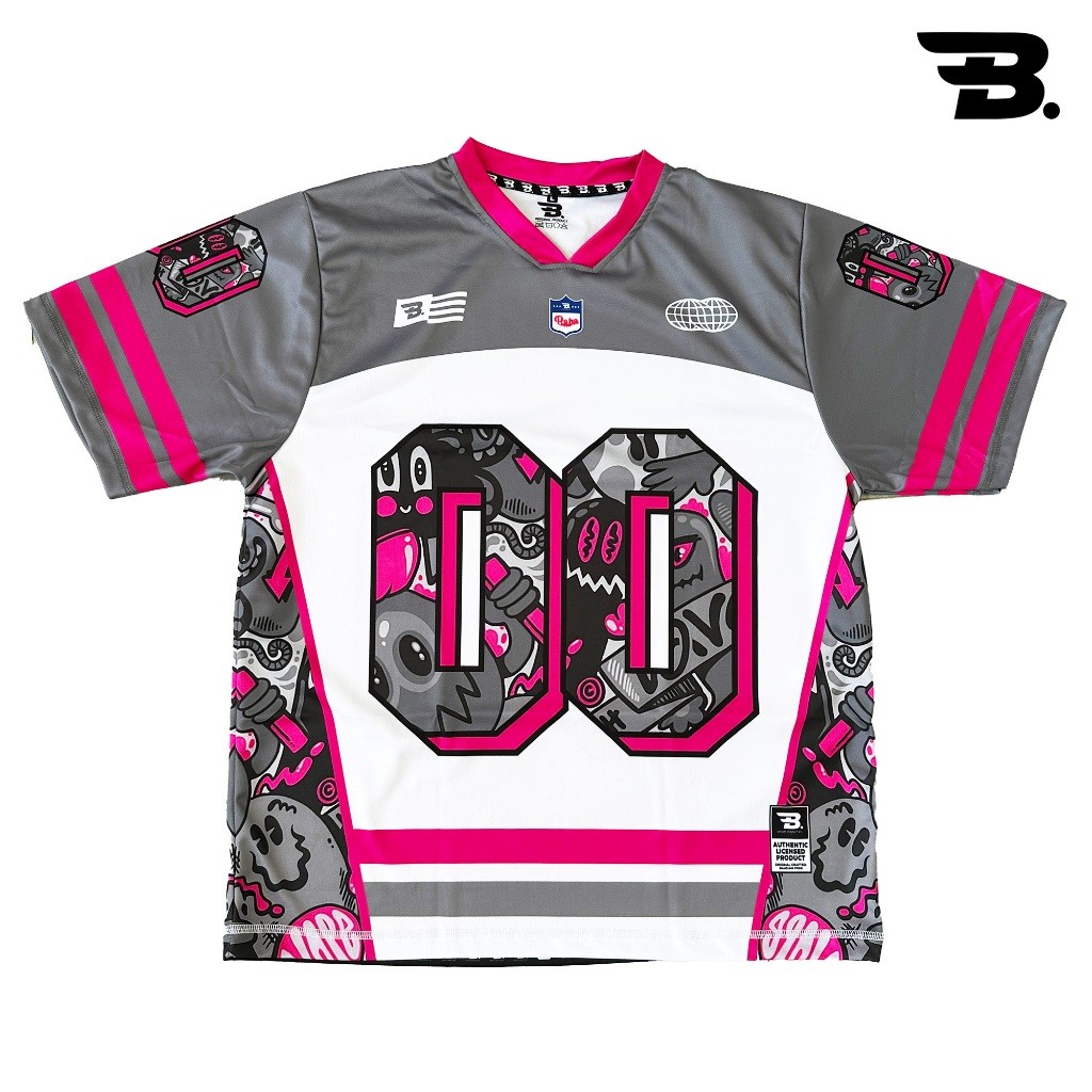 Jersey Streetwear Art Doodle 00 Oversize Vintage NFL Dryfit Unisex Premium Bisa Custom Nama & Nomor 