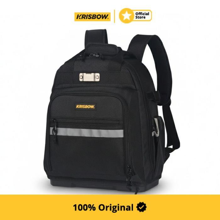 Krisbow 22 ltr Tas Ransel Perkakas LRBP22 - Hitam Tool Bag Tool Pouch