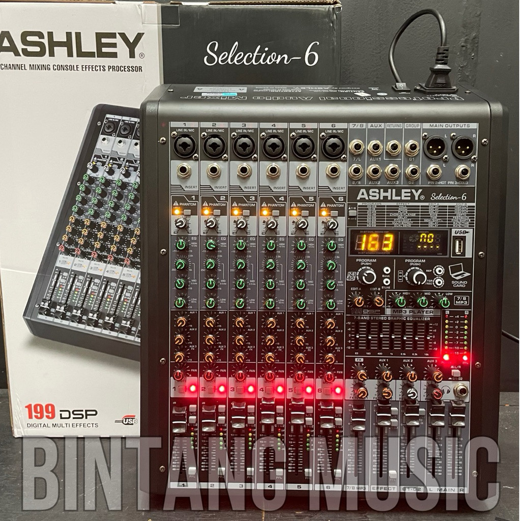 Mixer Ashley Selection 6 Original 6 Channel Bluetooth ashley selection6