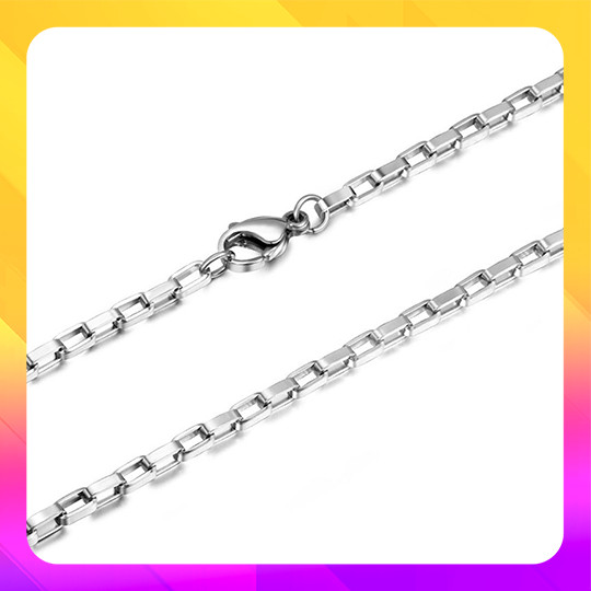 GU Kalung Baja Titanium Pria Wanita 1PCS | Aksesoris Perhiasan Pria dan Wanita | COD