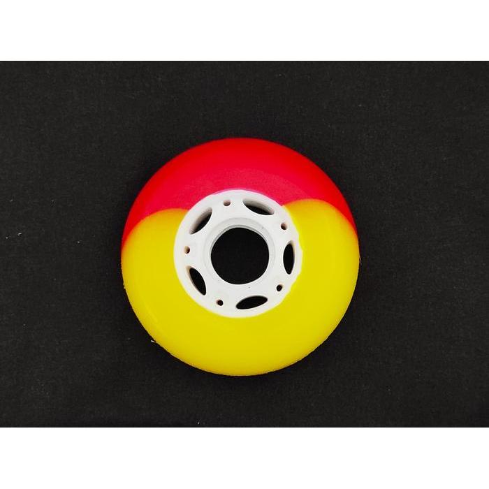 Ready Roda Sepatu Roda Inline Corak Skate 72mm 76mm 80mm - White Blue, 76mm