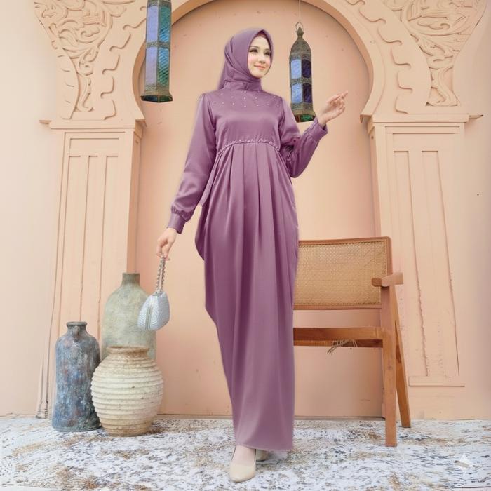 Adora Dress By Rinanti Dress Kondangan Seragam Bridesmaid Dress Pesta Mewah Cantik Muslim Variasi Mu