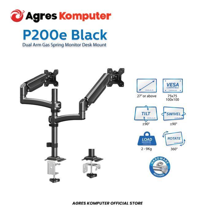 BRACKET OXIMUS P200E BLACK