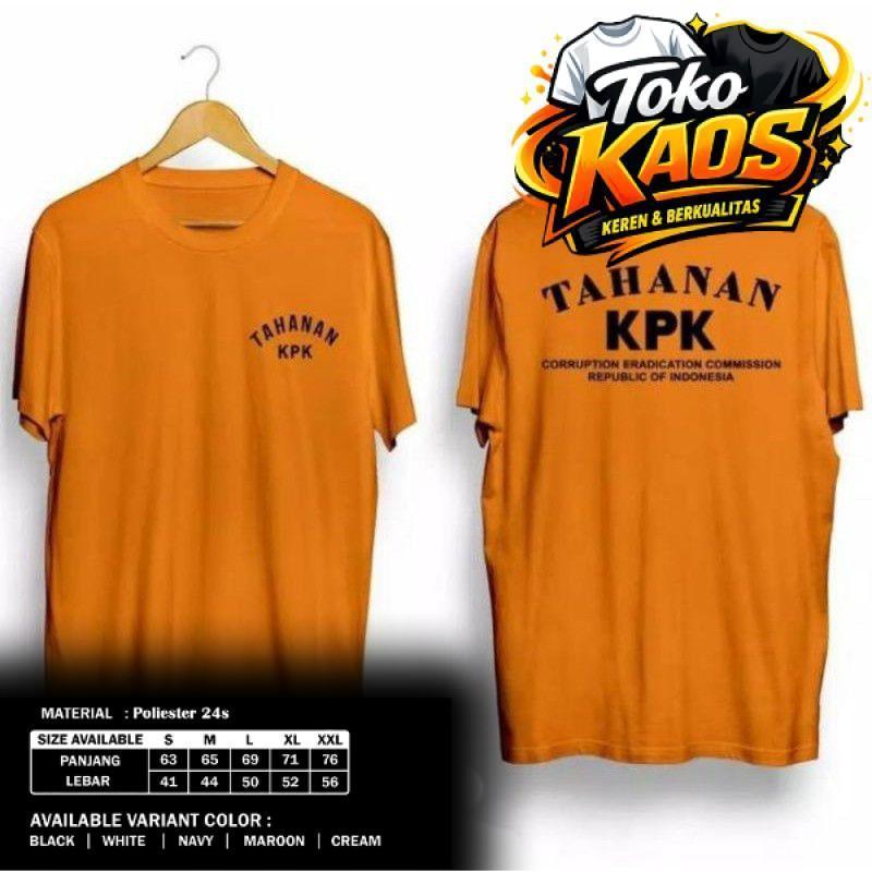 BAJU KAOS TAHANAN KPK #TAHANANKPK #KPK