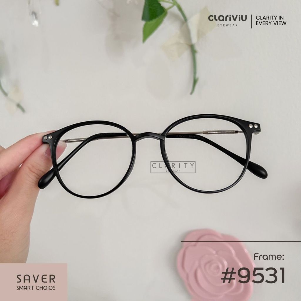 CLARIVIU #9531 Frame Kacamata Wanita Fashion