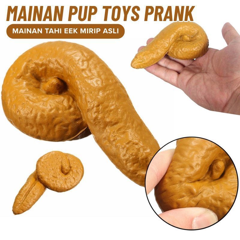 Mainan Prank Tai Pup Toys Eek Poop Tokai Manusia Kucing Kambing Kebo Palsu Fake Detail Warna Squishy