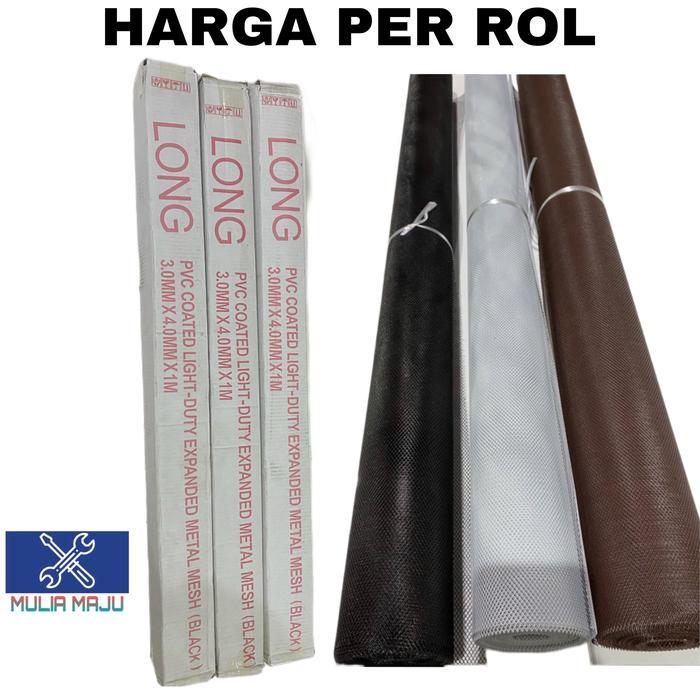 KAWAT PARABOLA BAJA / KAWAT ANTI NYAMUK ( Per rol) merek long full 10meter - Putih PER ROL