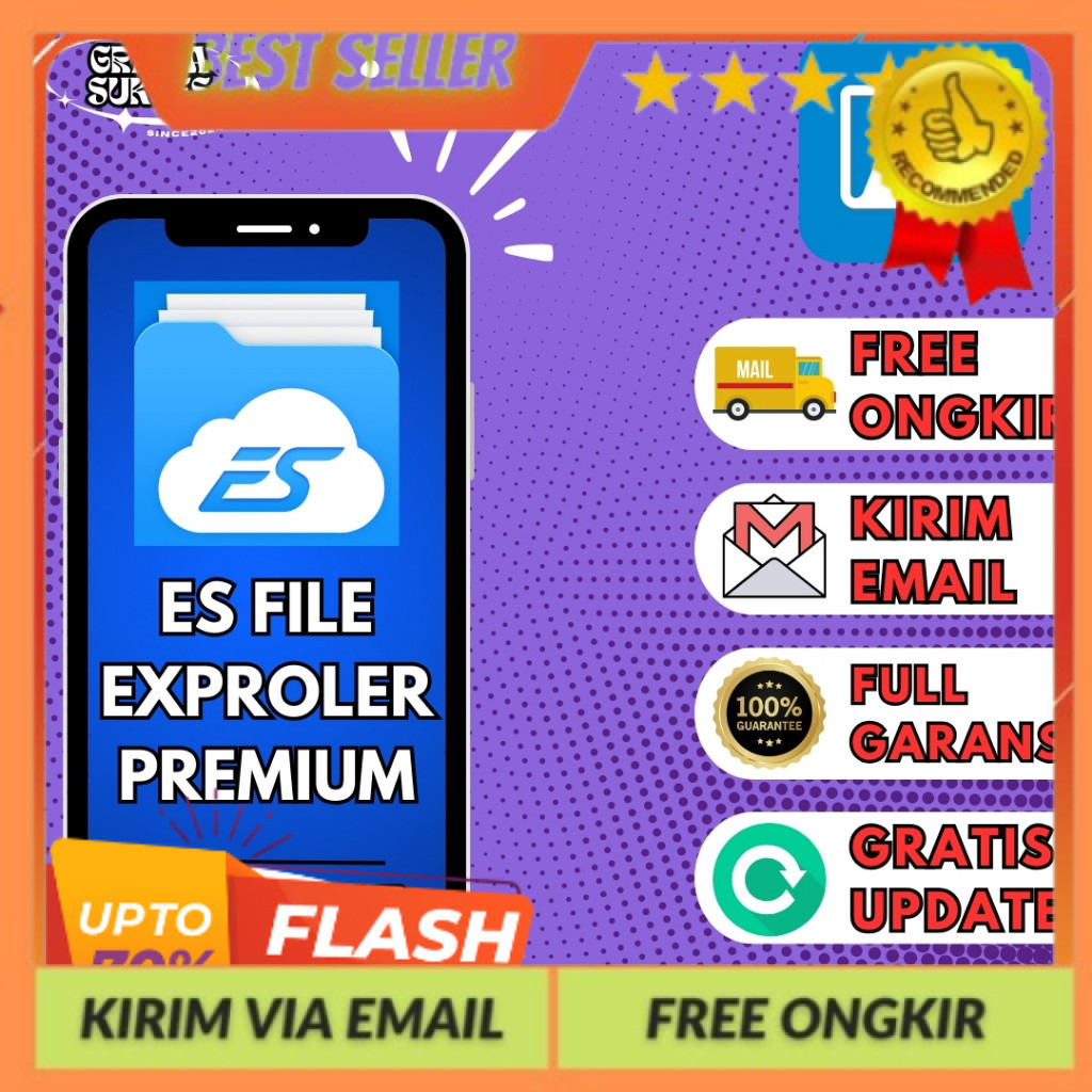 Full ES File Explorer Pro Premium Lifetime Bergaransi Selamanya