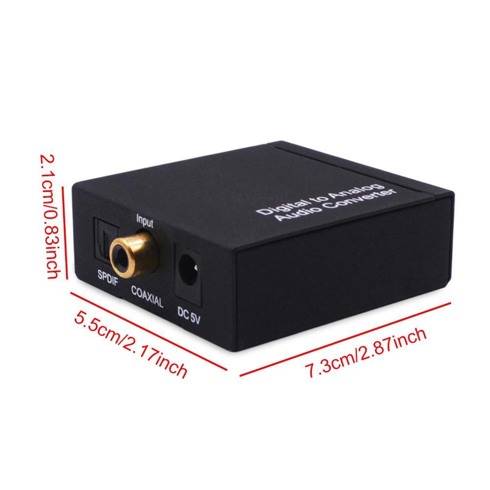 Digital SPDIF Optical To Analog L/R RCA Converter Digital Coaxial SPDIF To Analog RCA 3.5mm Jack Dig