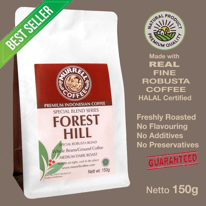 NEW PROMO= FOREST HILL kopi fine robusta  blend biji bubuk MURRELL COFFEE - BIJI