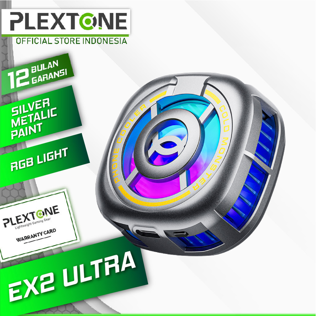 (DFlash Laptop) Plextone EX2 Ultra Magnetic Radiator Fan Cooler For Mobile Phone