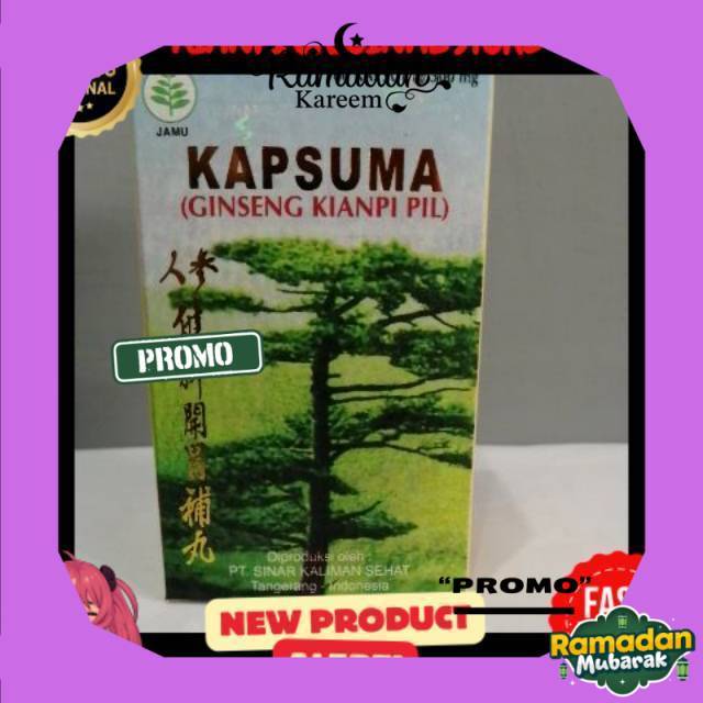 paling banyak dicari ( kianpi 100% asli original ) (Original BPOM) Kianpi Pil Ginseng Kapsuma