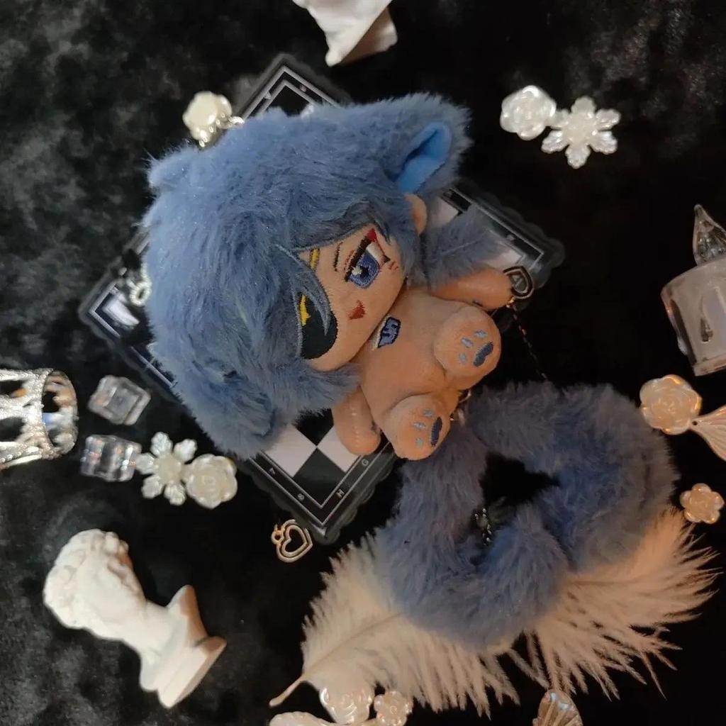 10cm Anime Game Genshin Impact Kaeya Attribute Plush Stuffed Doll Body Game Dress Up Toy Figures Dol