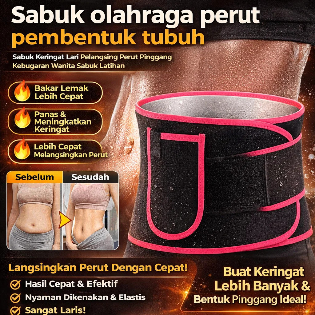 Impor Premium Sabuk Pelangsing Perut / Pembakar Lemak Pelangsing Sabuk Pelangsing Perut / Sehat Meng