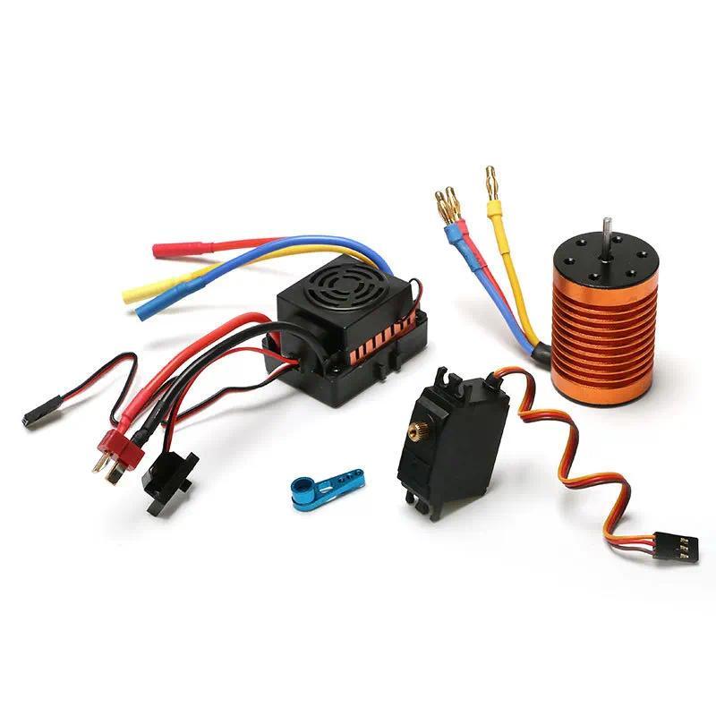 60A ESC With Brushless 3650 Motor And Metal Controller Kit For WLtoys 12428 A959 B 144001 Powerful A