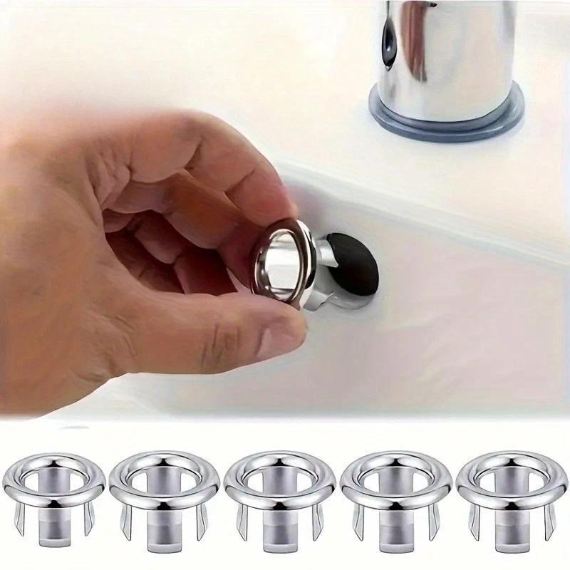 Sink Overflow Ring Set, Kitchen Bathroom Accessories, Basin Overflow Cover, Washbasin Sink Overflow 