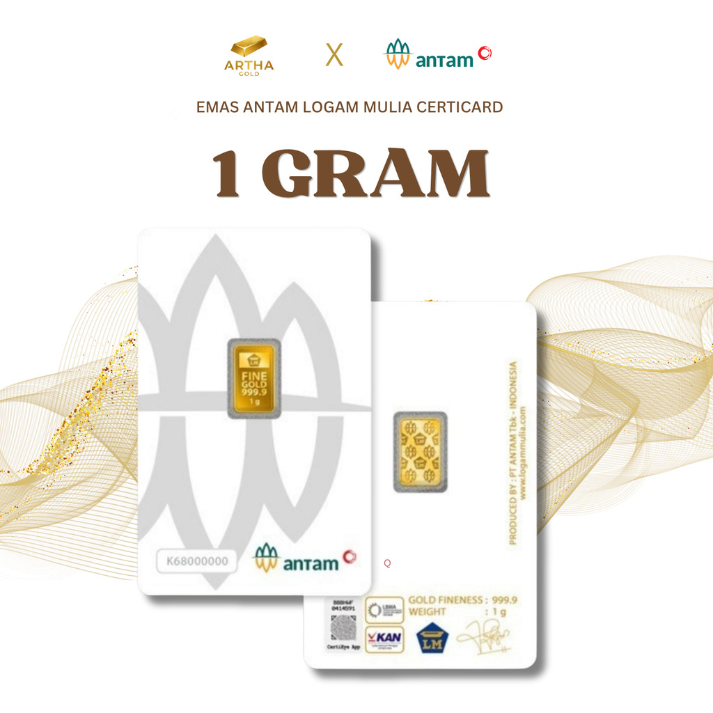 Emas ANTAM 1 gr - Certicard
