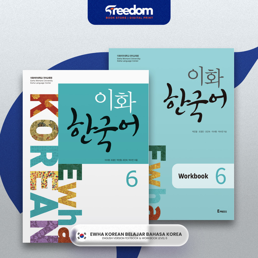 Buku Bahasa Korea Ewha Korean Level 6 Textbook & Workbook English Version | Advanced Korean Learning