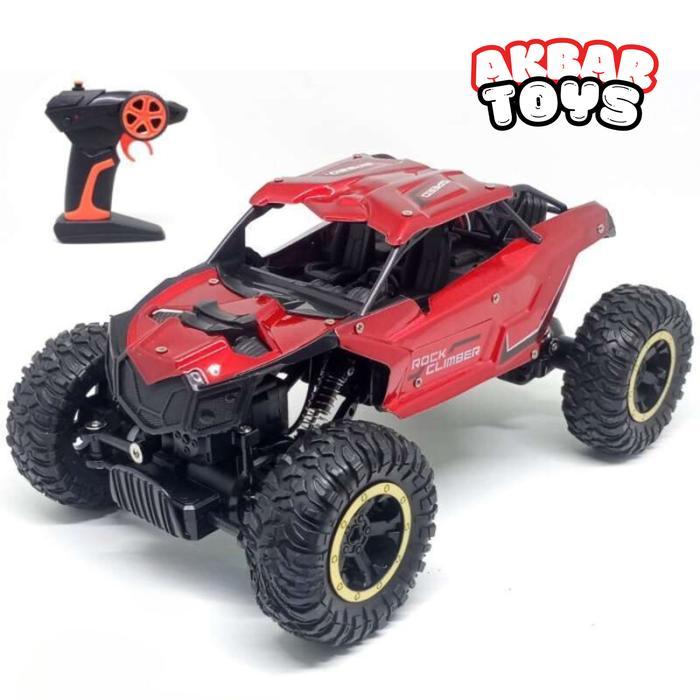 Ready Mobil Remote Control Offroad Speed Gallop Racer Car Metal Alloy 4WD 2.4GHZ Skala 1:14 - Biru