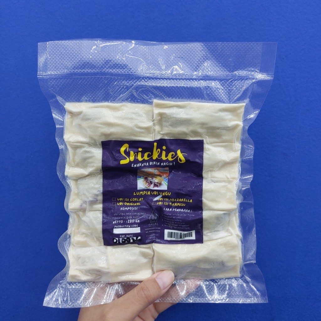 SNIKIES LUMPIA UBI UNGU MOZARELLA ISI 10 280GR
