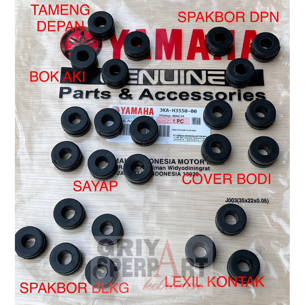 1 SET 25pcs KARET BODI YAMAHA FIZR F1ZR FORCE 1 FULSET KARET BODI BERKUALITAS