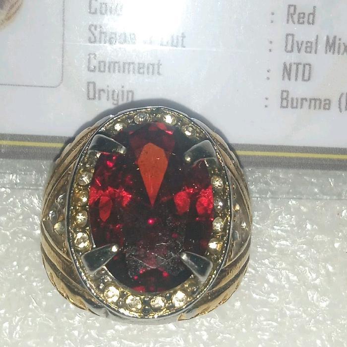 batu Ruby burma merah darah jumbo Memo terlampir
