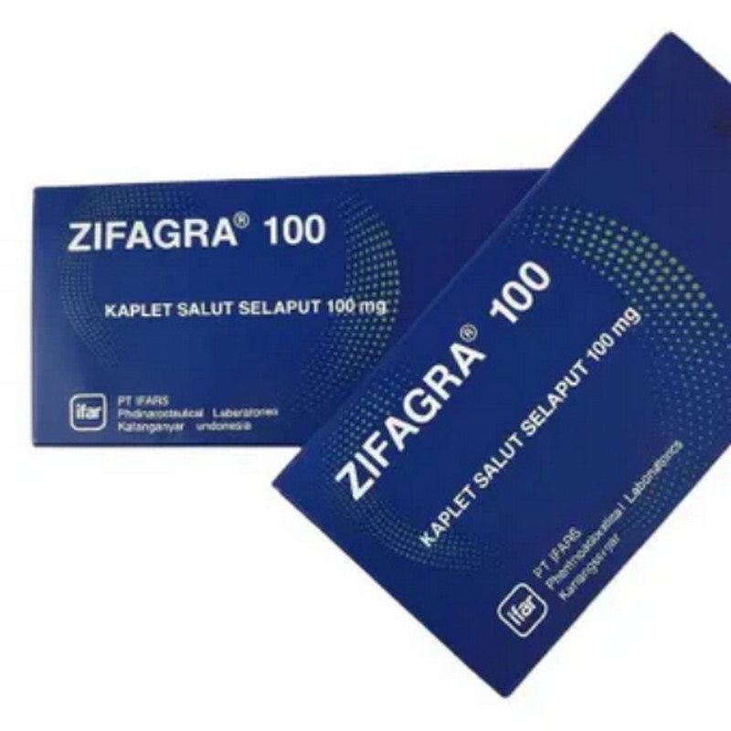 ZIFAGRA 100 100 MG 1 STRIP @ 6 KAPLET SALUT SELAPUT